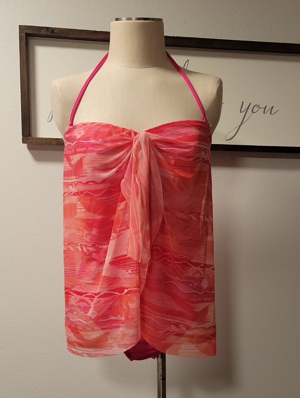 Lauren Ralph Lauren Coral Reef Calypso Flyaway one-piece Swimsuit, NWT